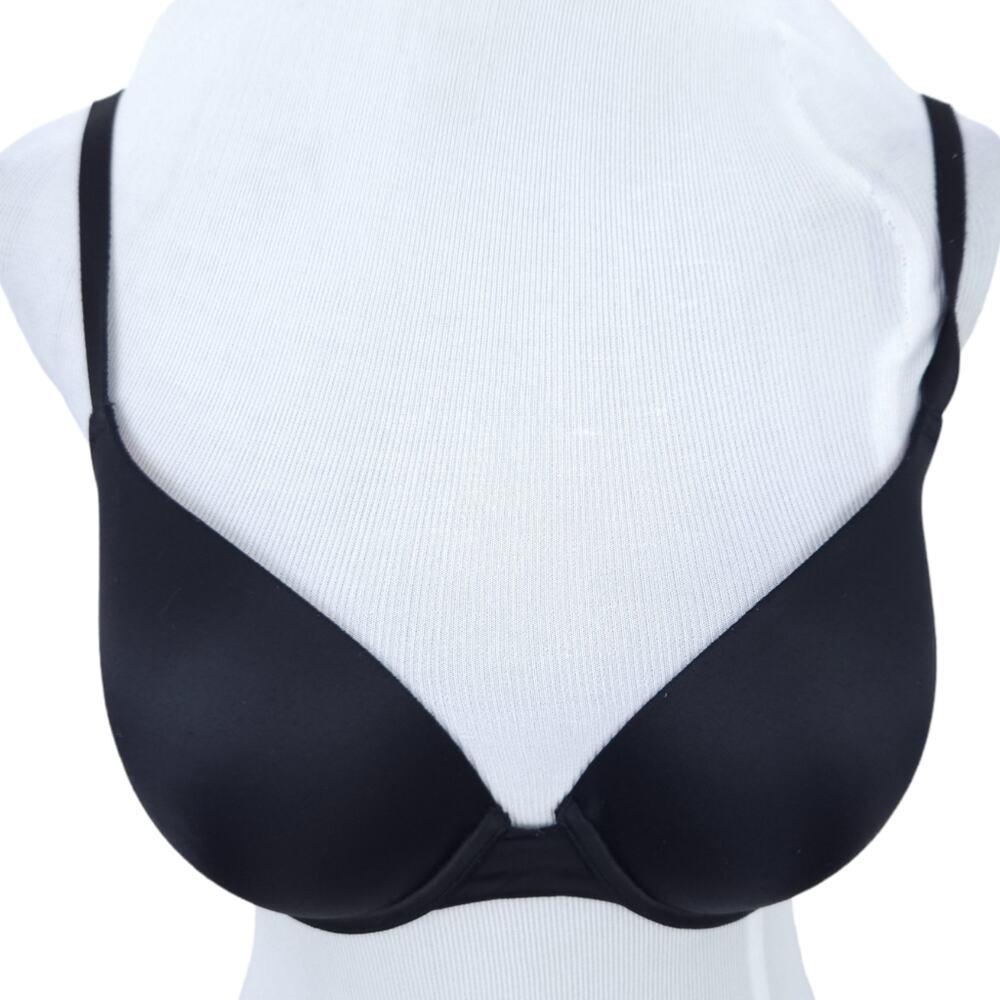 PINK Victoria's Secret Wear Everywhere Push Up Bra 32DD Black Padded Bra Sexy